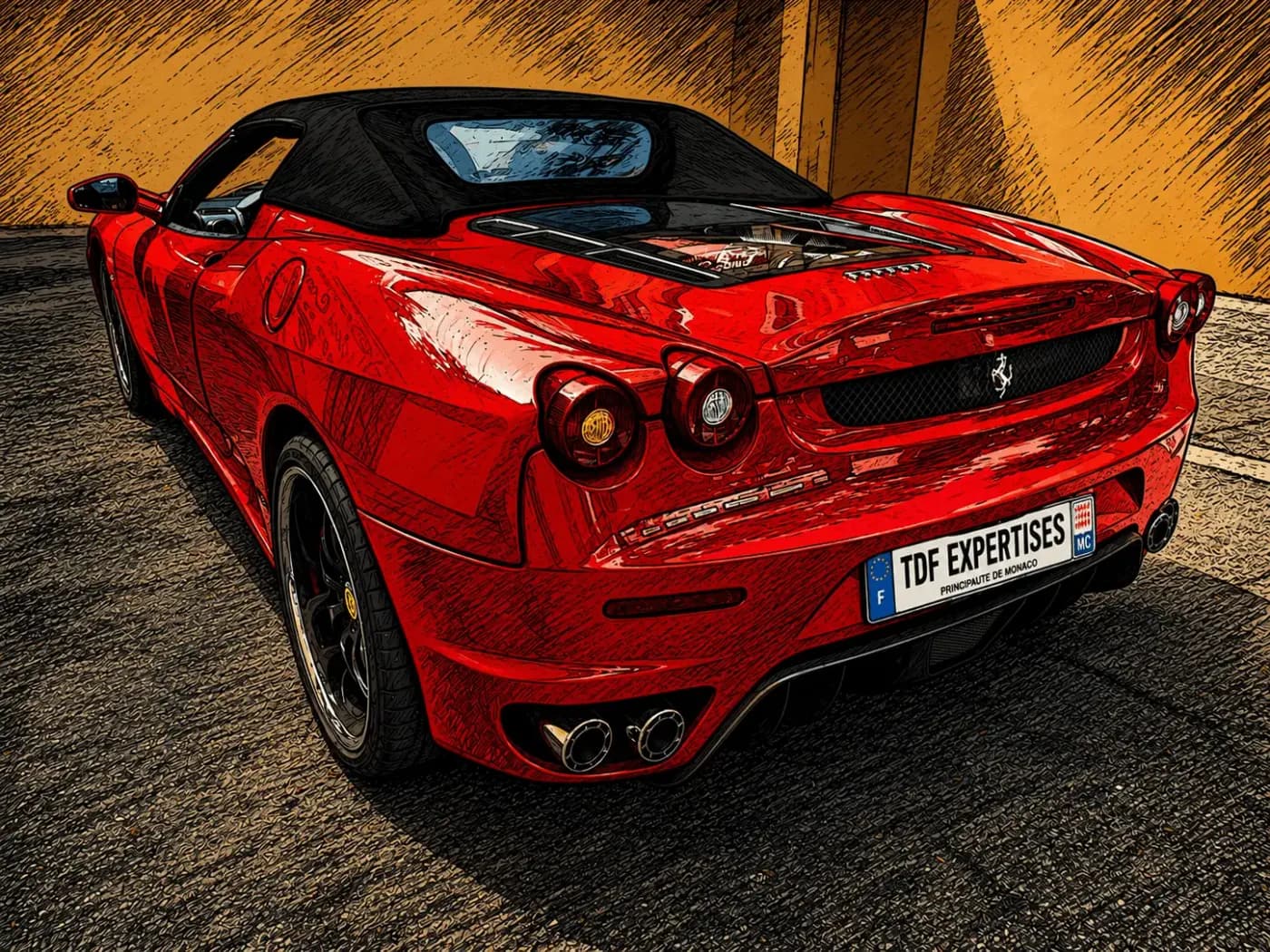 Ferrari F430 Spider immatriculée à Monaco