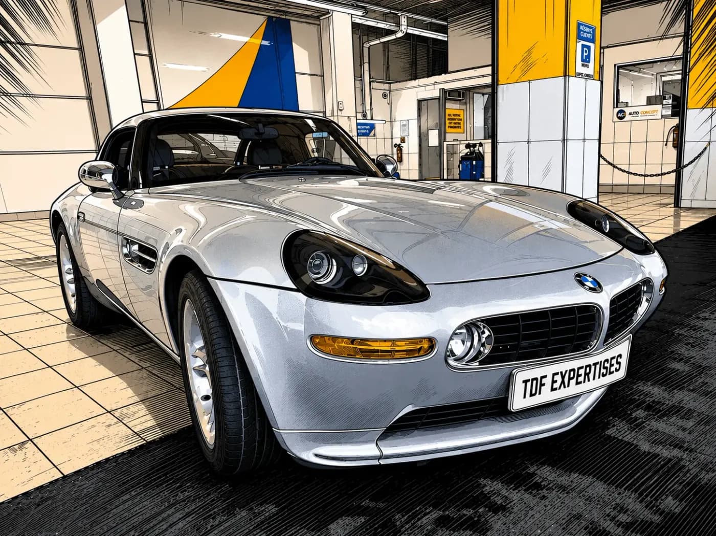 BMW Z8 en atelier